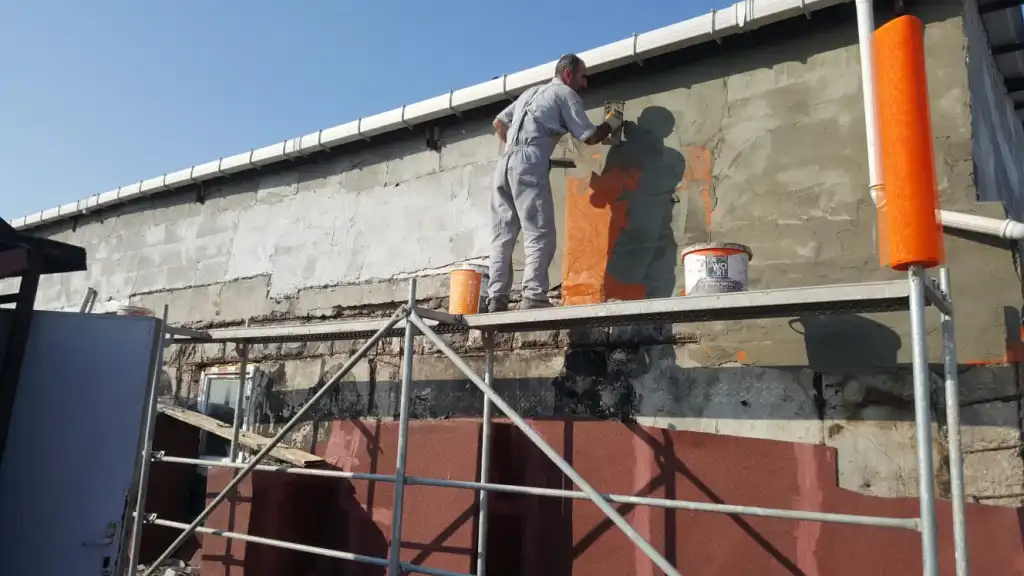 Kara sıva uygulama örneği